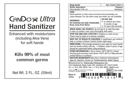 CANDO Ultra Hand Sanitizer packaging