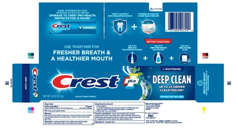 Crest PlusWhitening Deep Clean 포장