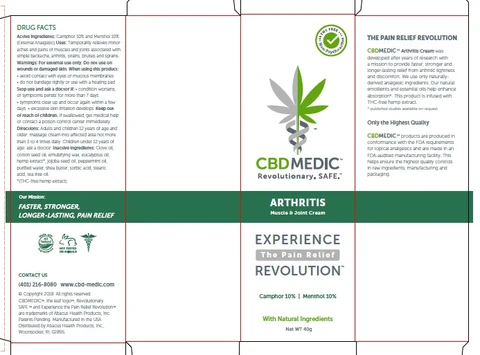 CBDMEDIC Arthritis Pain Relief packaging
