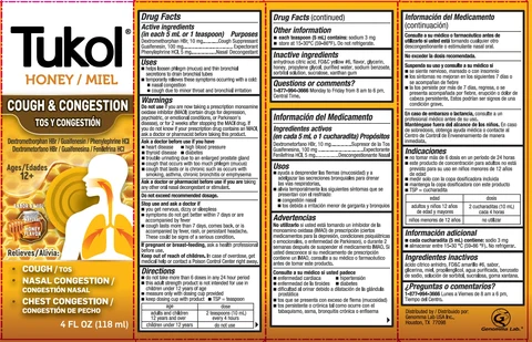 Tukol Cough And Cold Honey Flavor 포장