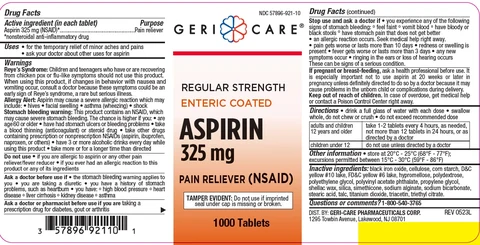 Regular Strength Enteric coated aspirin 포장