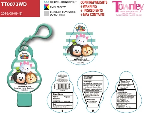 Watermelon Scented Hand Sanitizer packaging