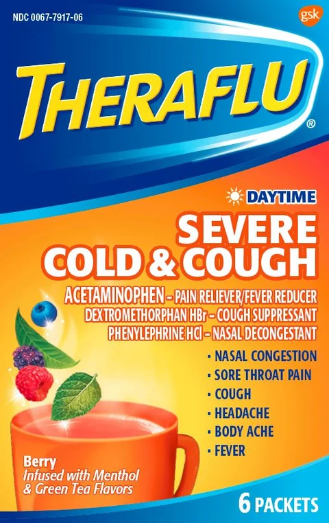 Theraflu Daytime Severe Cold and Cough packaging