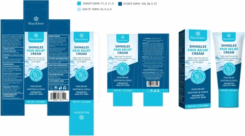Shingles Pain Relief Cream 포장