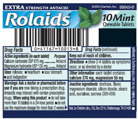 Rolaids Extra Strength Mint packaging
