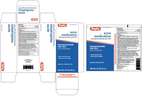 Rugby Benzoyl PeroxideAcne Medication 포장