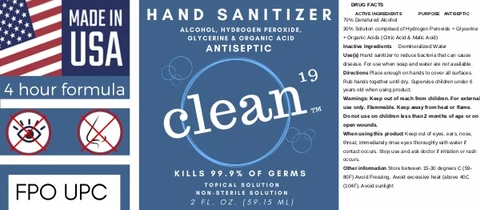 Hand Sanitizer packaging