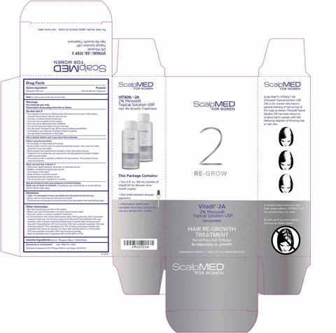 ScalpMED for Women - Vitadil-2A Hair Regrowth Treatment 2% 포장