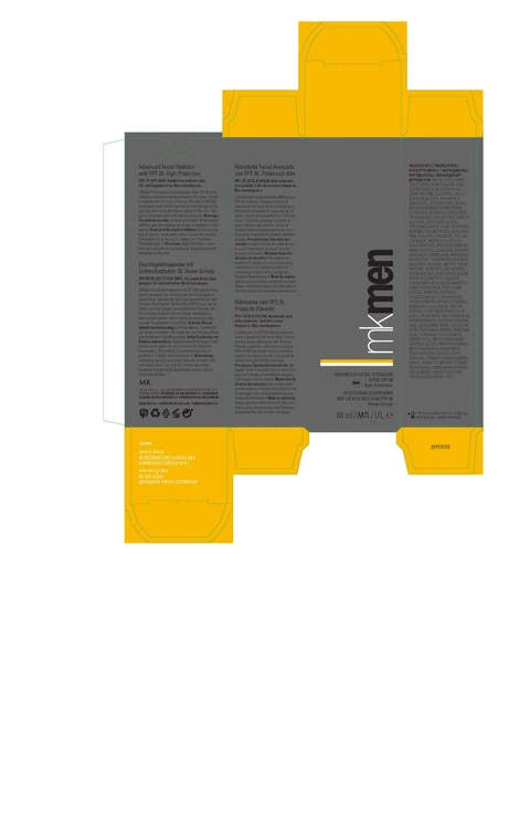 MK Men Advanced Facial Hydrator Sunscreen SPF 30 포장