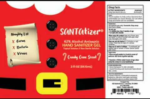 SANTAtizer Hand Gel 포장