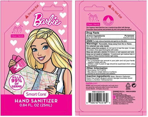 Barbie Hand Sanitizer 0.84 oz 포장