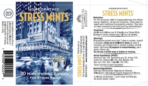 Homeopathic Stress Mints 포장