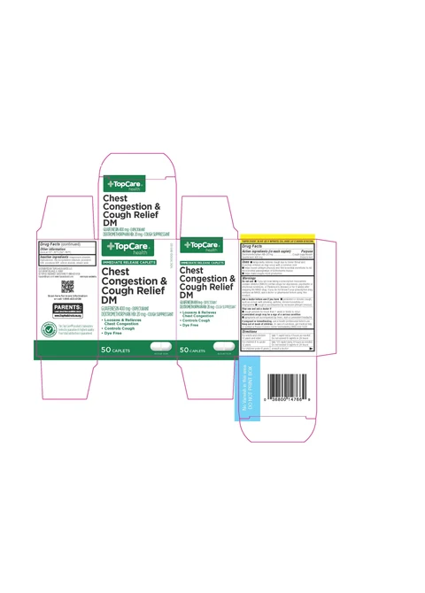 TopCare Chest Congestion and Cough ReliefDM packaging