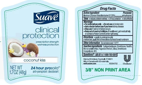 SuaveClinical Protection Coconut Kiss 포장