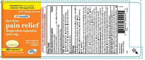 dye-free pain relief packaging