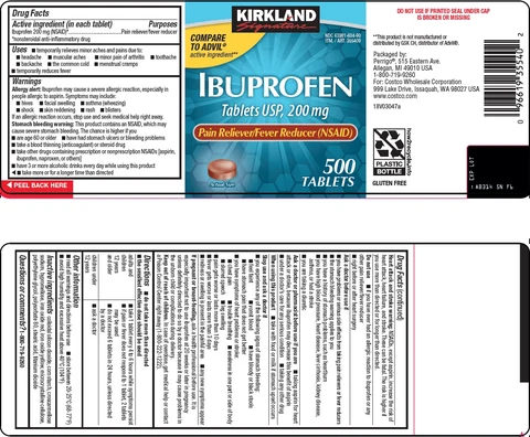 kirkland signature ibuprofen 포장