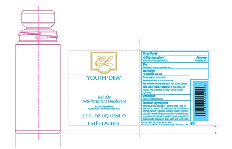 YOUTH DEW ROLL-ON ANTIPERSPIRANT DEODORANT packaging