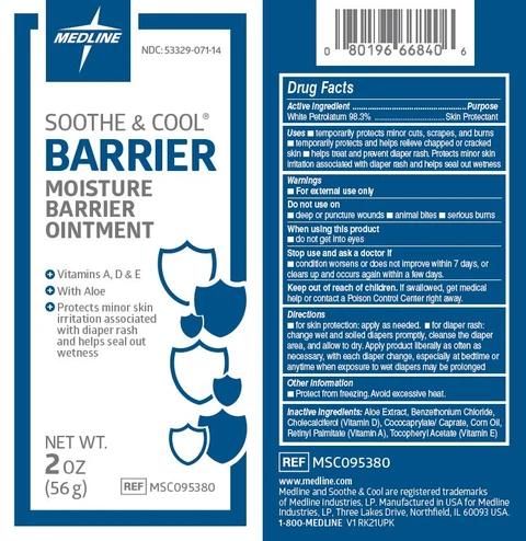 Soothe and Cool Moisture Barrier packaging