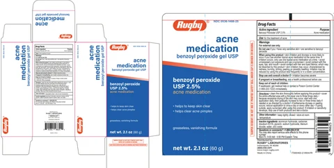 Rugby Benzoyl PeroxideAcne Medication 포장