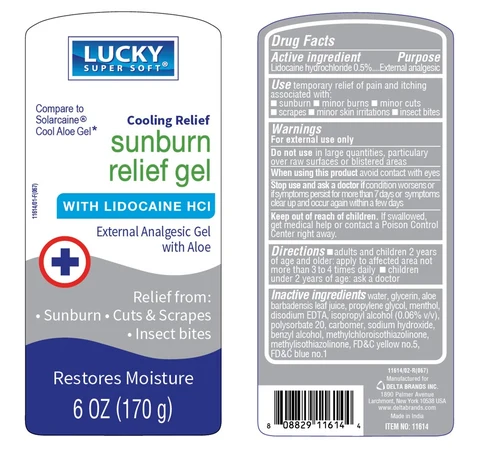 Sunburn Relief Gel 포장