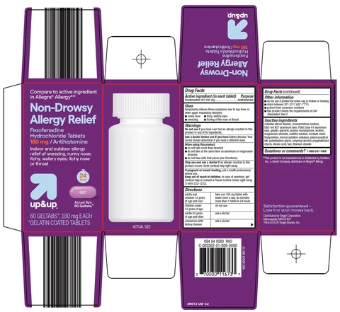 up and up non drowsy allergy relief 포장