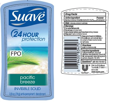 SuaveIS Pacific Breeze Antiperspirant and Deodorant 포장