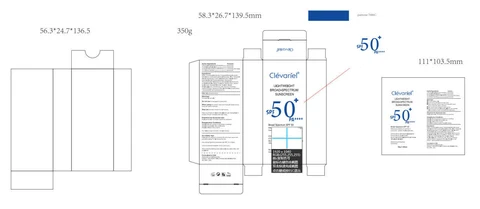 Sunscreen SPF 50 포장