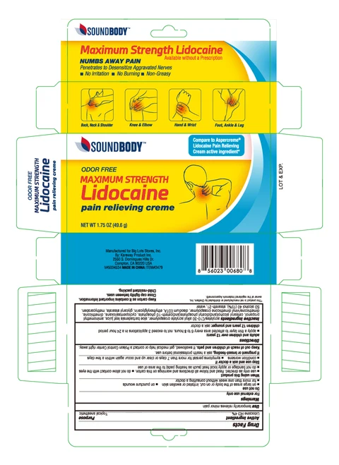 Lidocaine creme packaging