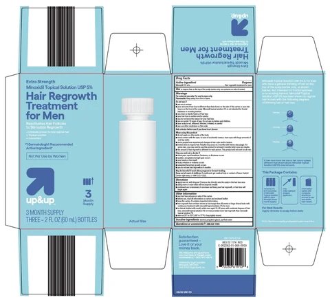 up and up hair regrowth treatment for men 포장