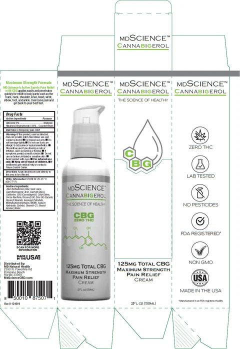 MD SCIENCE CANNABIGEROL 포장