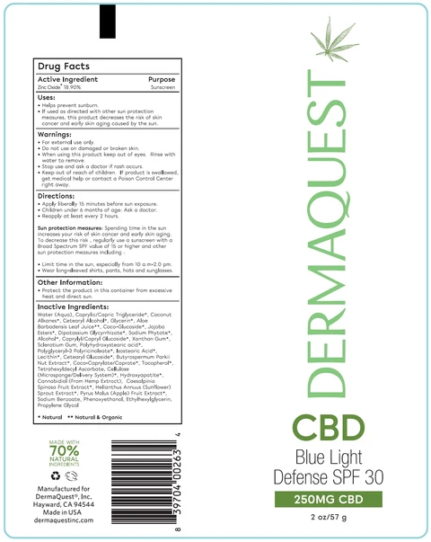 CBD Blue Light Defense SPF 30 packaging