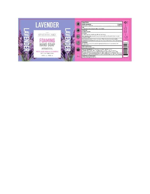 The Spathecary Foaming Lavender packaging