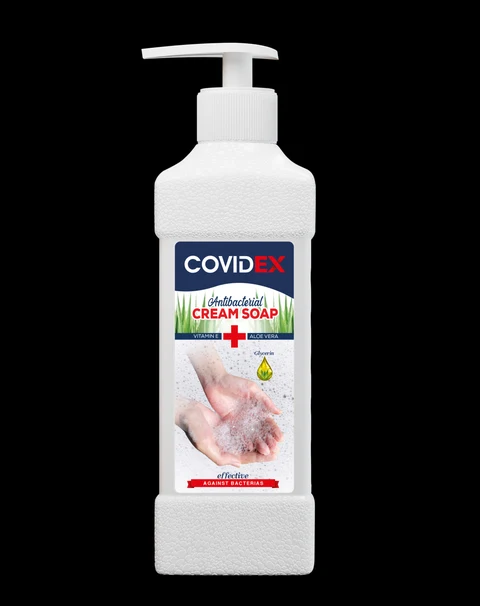 COVIDEX Antibacterial soap 500 mL front