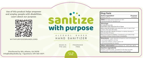 Sanitize with Purpose 포장