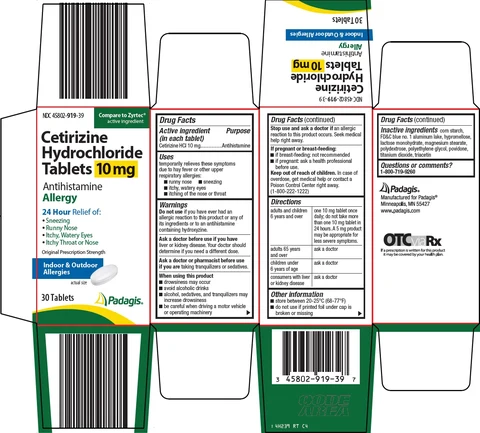 cetirizine hydrochloride packaging