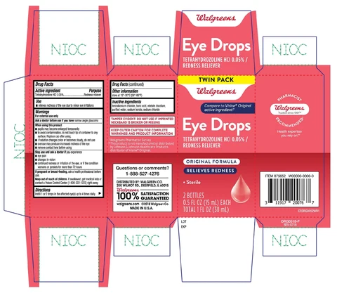 Walgreens Eye Drops Original 15 mL twin pack