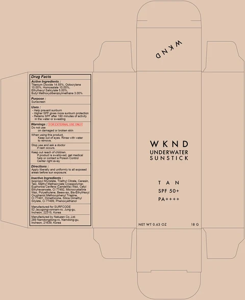 WKND UNDERWATER SUN TAN packaging