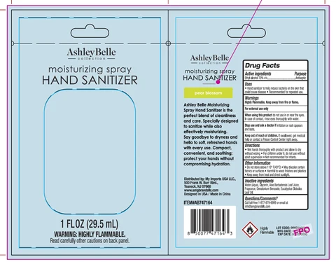 AshleyBelle Moisturizing Hand Sanitizer Pear Blossom 포장