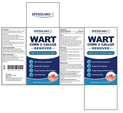 SPESOLSKII WART CORN CALLUS REMOVER 포장