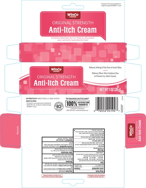 WinCo Original Strength Anti-Itch packaging