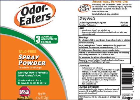 Blistex Odor-Eaters Powder 포장
