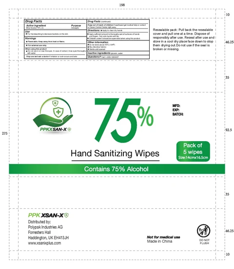 Hand Sanitizer Wipes packaging
