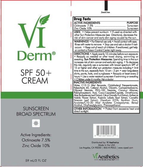 Sunscreen Broad Spectrum SPF 50Vi Aesthetics 포장