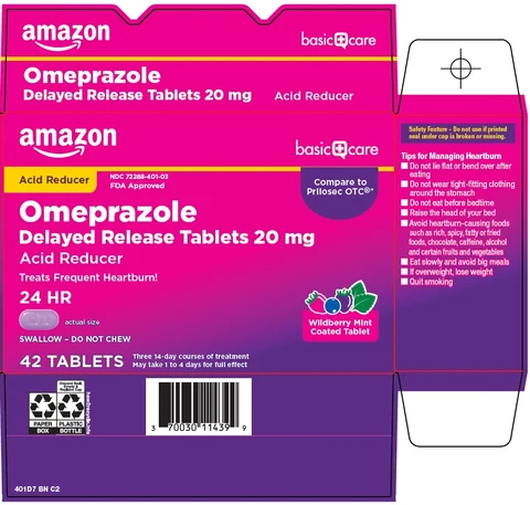basic care omeprazole 포장