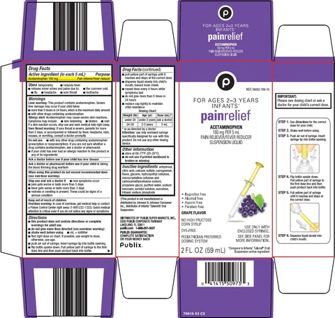 Infants Pain Relief packaging