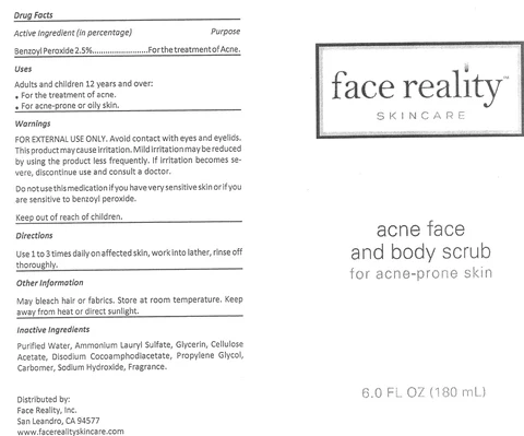 Acne Face and Body packaging