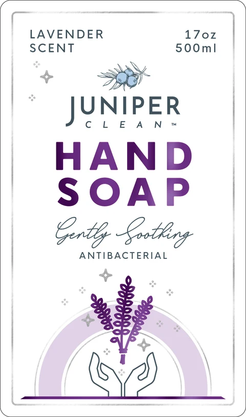 JuniperClean Lavender / JuniperClean Rose / JuniperClean Jasmine packaging