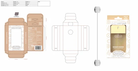Smart Care Hand Sanitizer Holiday-Sugar Cookie 포장