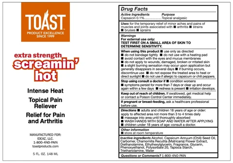 Toast Screamin Hot packaging