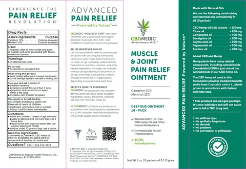 CBDMEDIC Muscle and Joint Pain Relief packaging